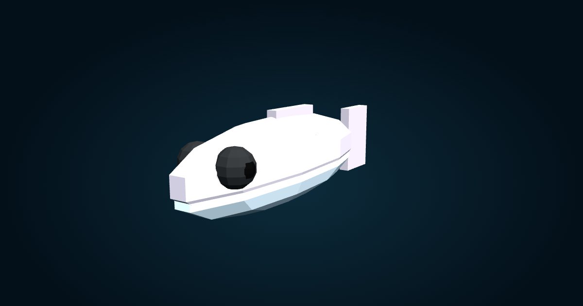 3D model: Antarctic silverfish (Pleuragramma antarctica), in the game Cachalot