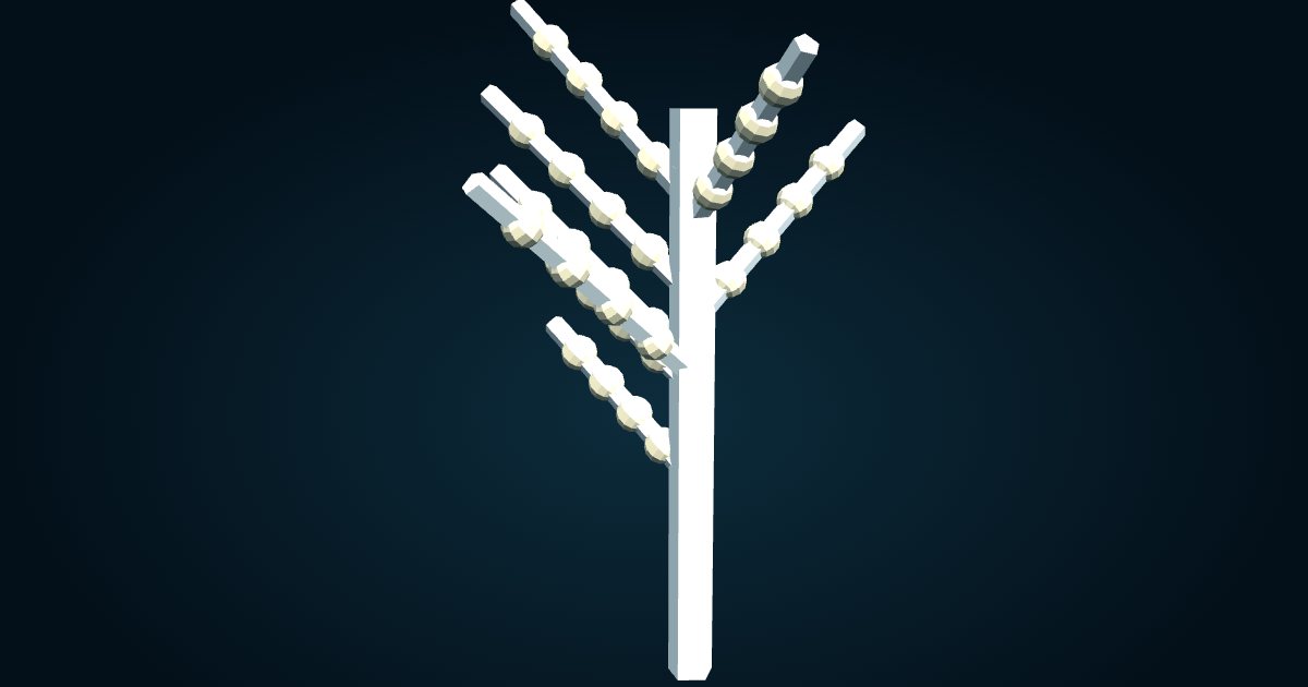 Modèle 3D : Corail bambou (Keratoisis sp. (famille des Isididae au sens large)), dans le jeu Cachalot