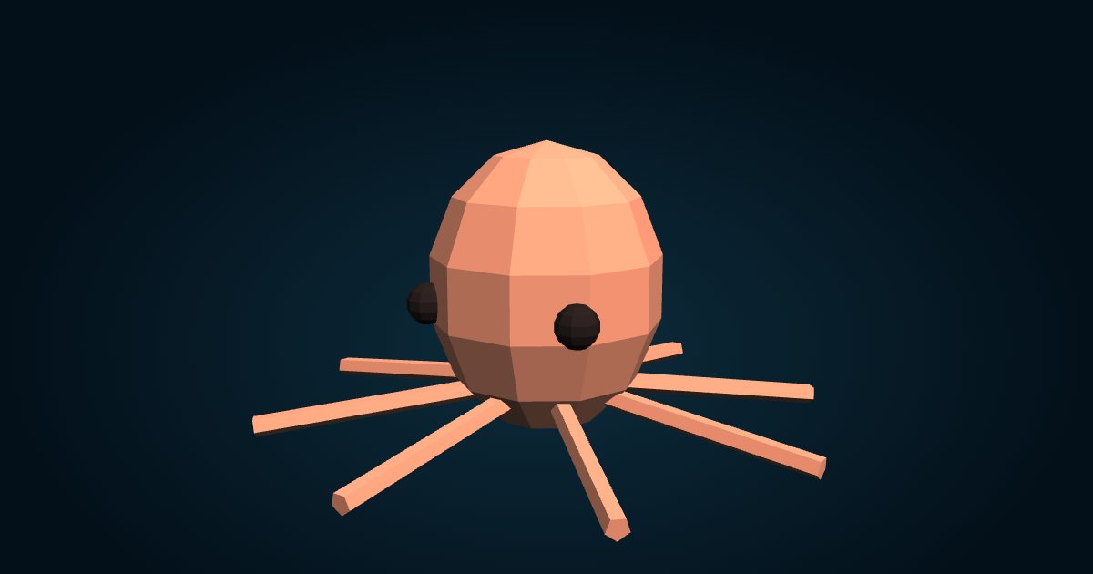Modèle 3D : Pieuvre boréale (Bathypolypus arcticus), dans le jeu Cachalot