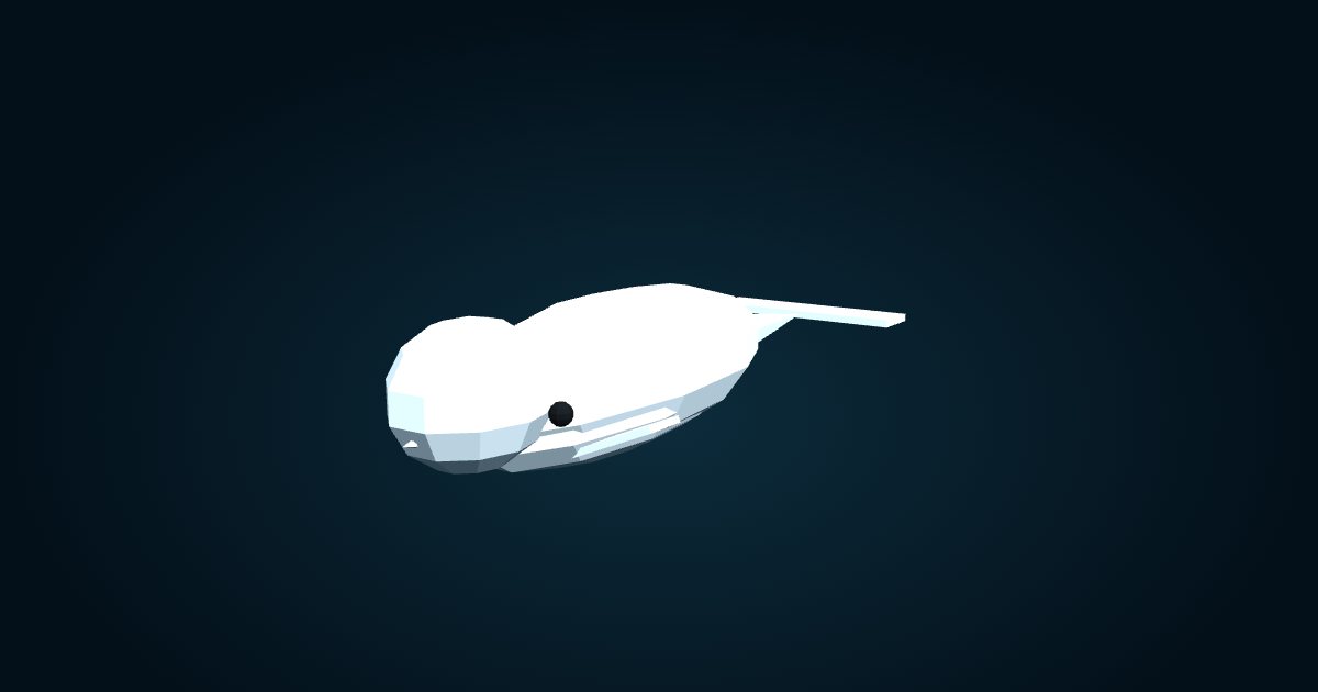 3D model: Beluga (Delphinapterus leucas), in the game Cachalot