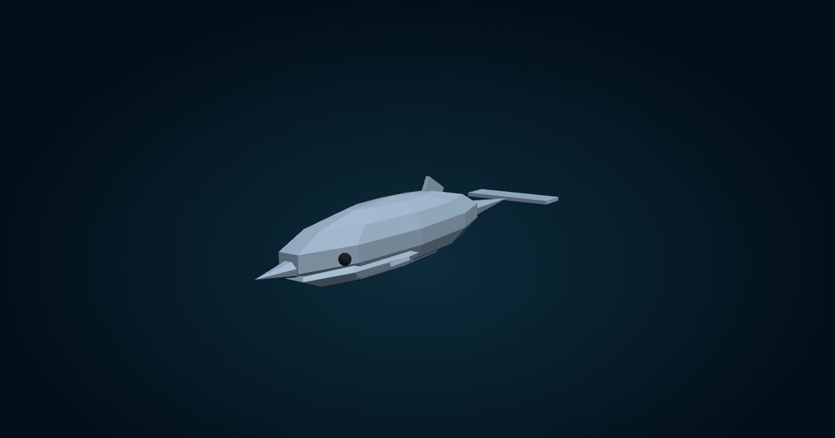 Modelo 3D: Zifio de Arnoux (Berardius arnuxii), en el juego Cachalot