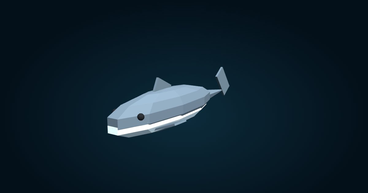 Modèle 3D : Grand requin blanc (Carcharodon carcharias), dans le jeu Cachalot