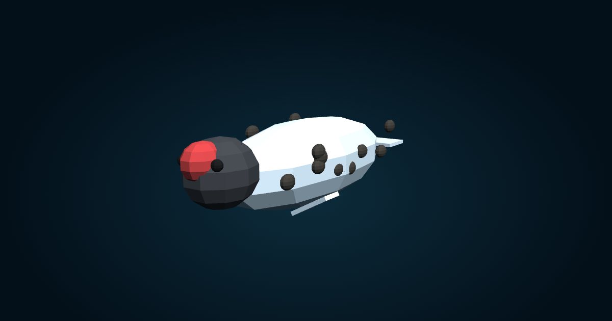 Modèle 3D : Phoque à capuchon (Cystophora cristata), dans le jeu Cachalot
