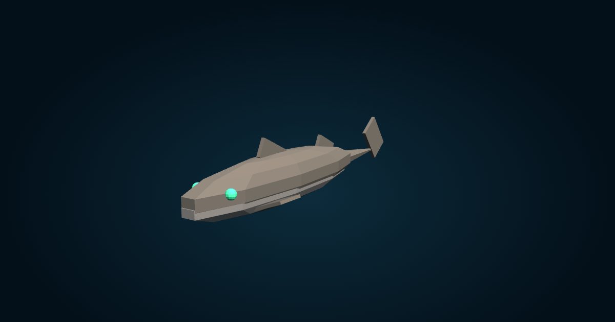 3D model: Leafscale gulper shark (Centrophorus squamosus), in the game Cachalot
