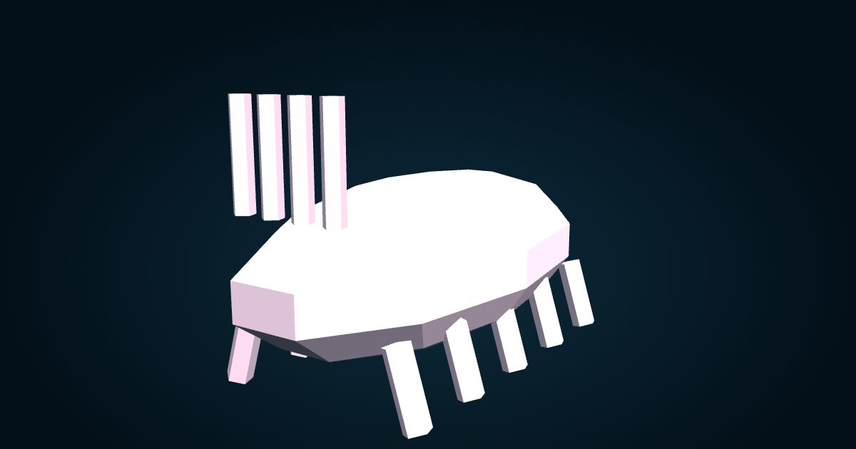 Modelo 3D: Cerdo de mar (Scotoplanes globosa), en el juego Cachalot