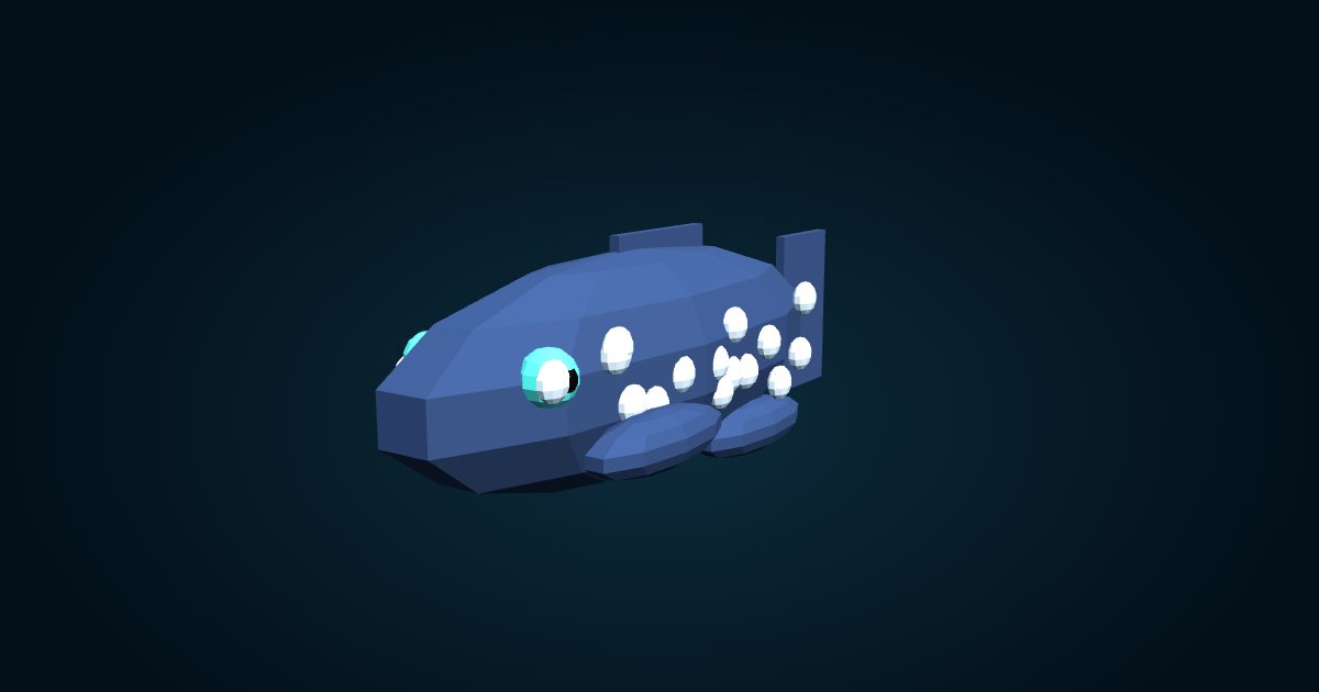 Modelo 3D: Celacanto (Latimeria chalumnae), en el juego Cachalot
