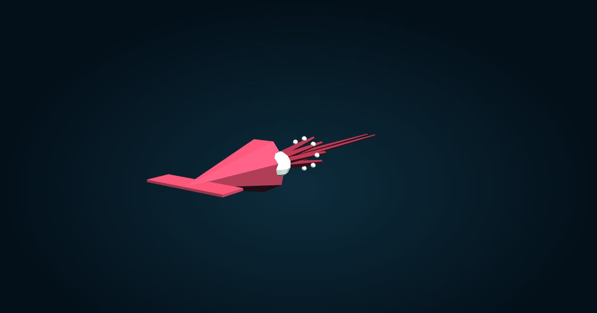 Modelo 3D: Calamar colosal (Mesonychoteuthis hamiltoni), en el juego Cachalot