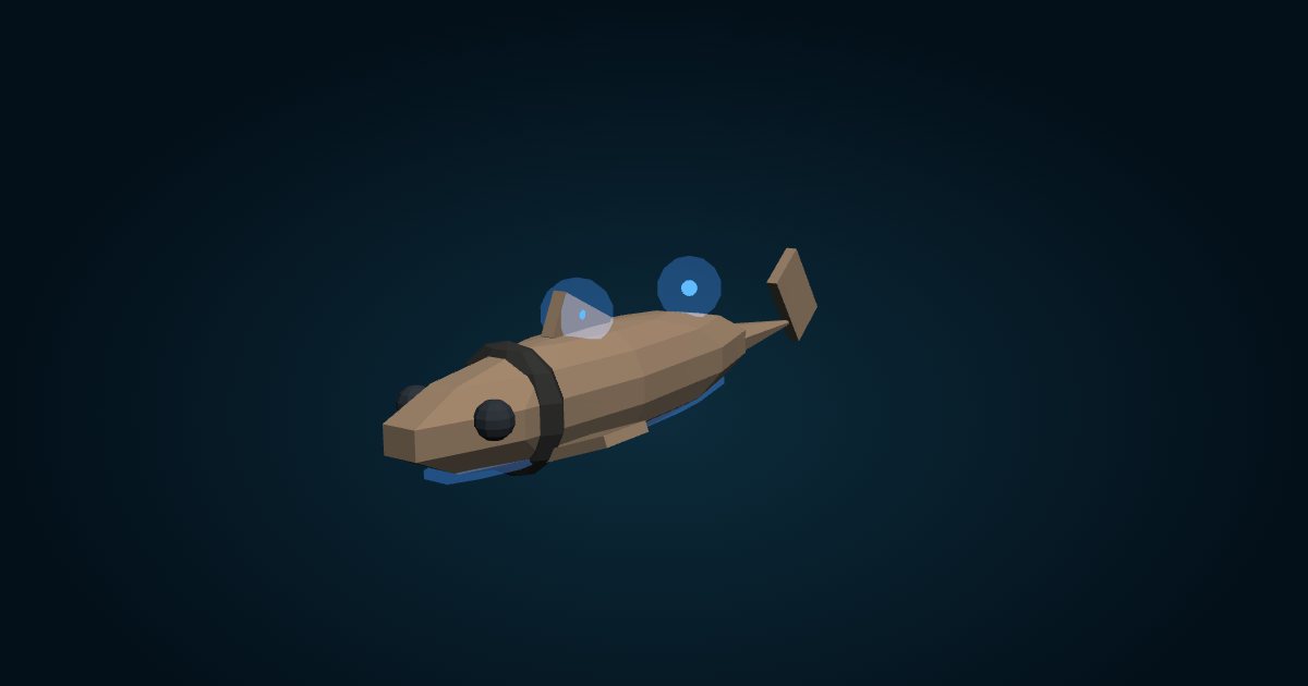 3D model: Cookiecutter shark (Isistius brasiliensis), in the game Cachalot