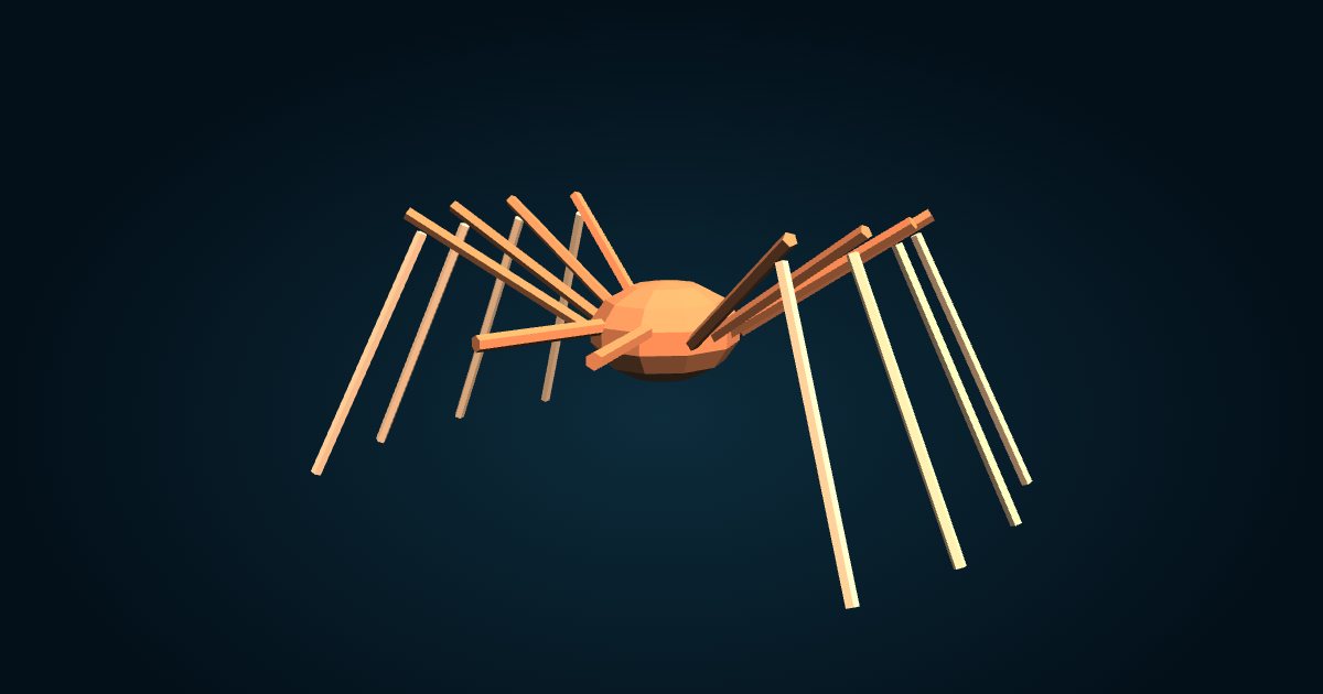 Modèle 3D : Crabe des neiges (Chionoecetes opilio), dans le jeu Cachalot