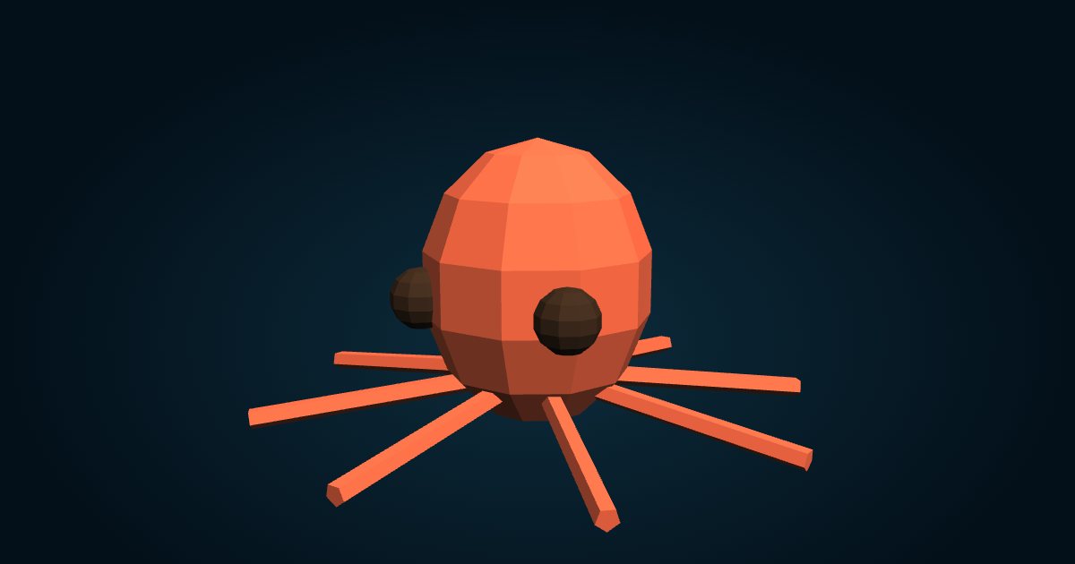 Modelo 3D: Pulpo gigante del Pacífico (Enteroctopus dofleini), en el juego Cachalot