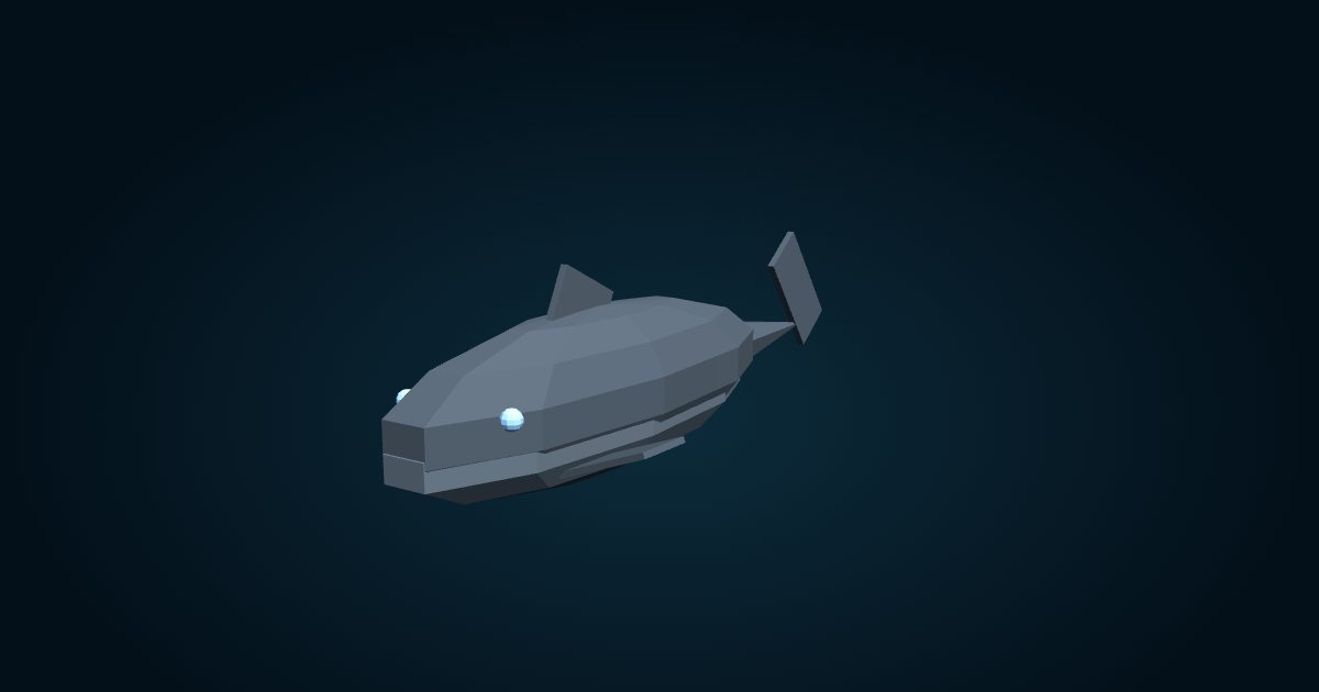 3D model: Pacific sleeper shark (Somniosus pacificus), in the game Cachalot