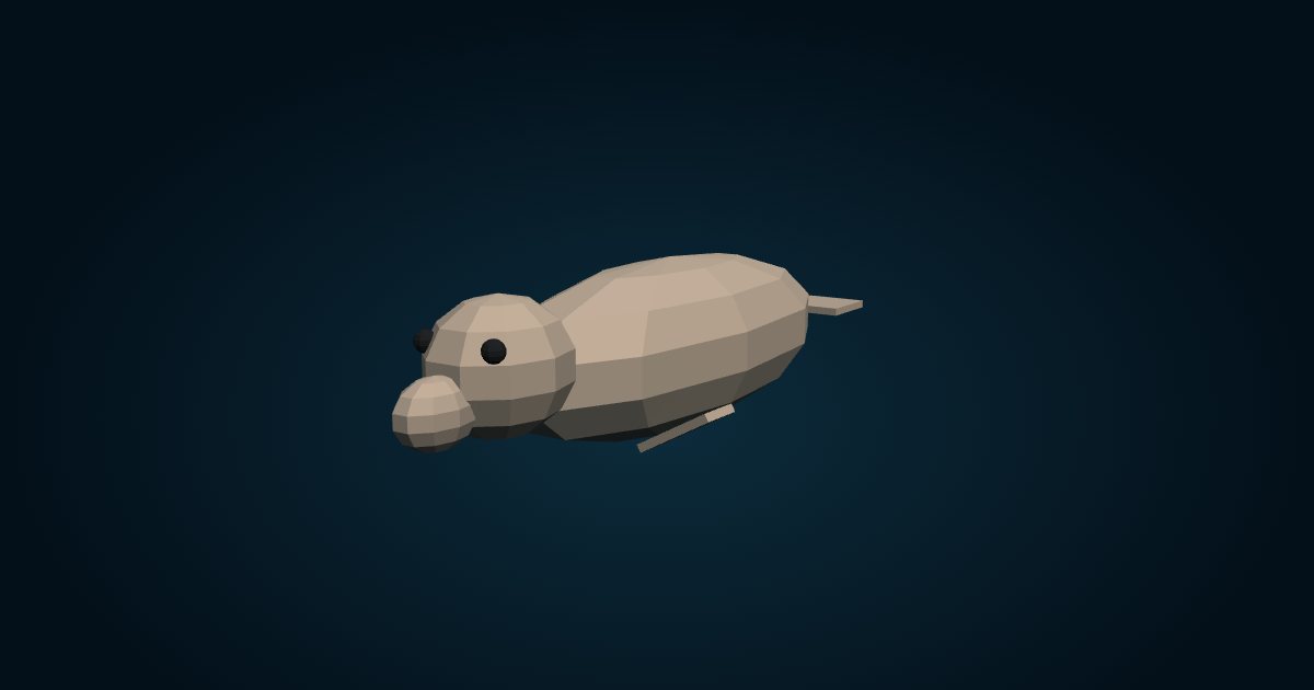Modelo 3D: Elefante marino del sur (Mirounga leonina), en el juego Cachalot