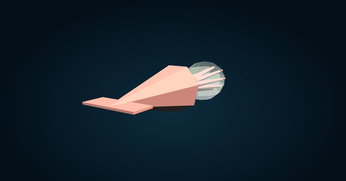 Modelo 3D: Calamar incubador (Gonatus onyx), en el juego Cachalot