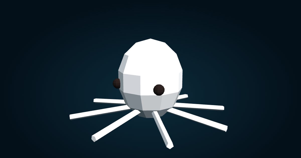 3D model: Brooding octopus (Graneledone boreopacifica), in the game Cachalot
