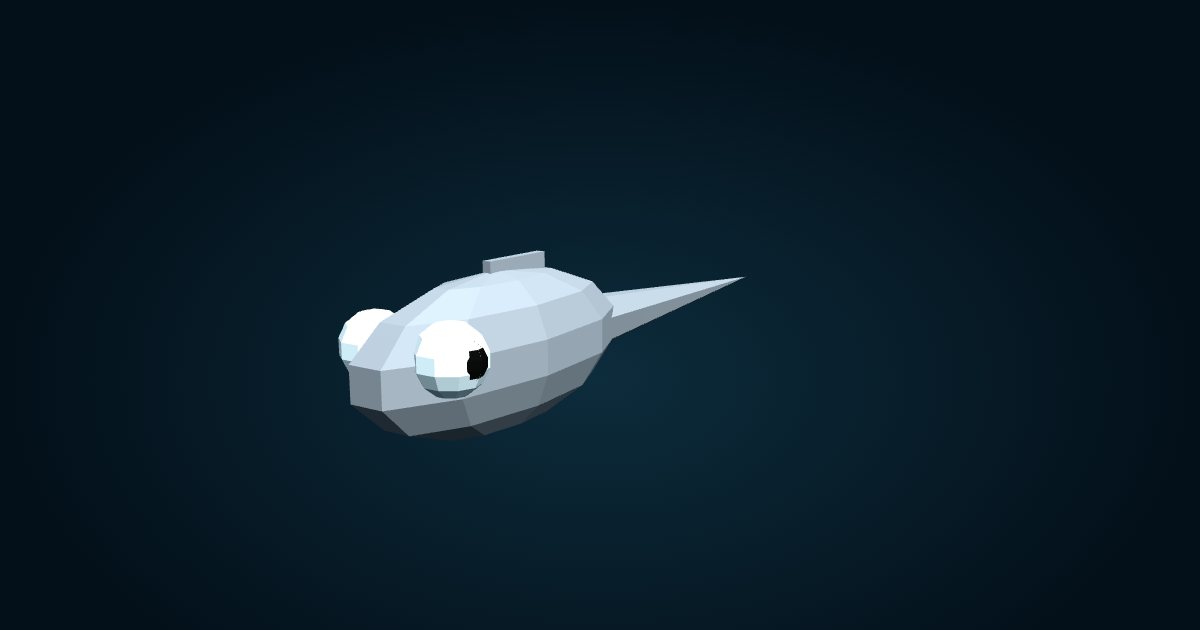 Modèle 3D : Grenadier (Famille des Macrouridae), dans le jeu Cachalot