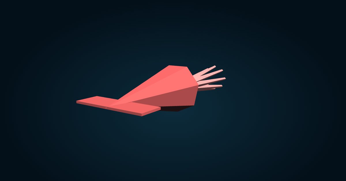 Modelo 3D: Sepiola escupeluz (Heteroteuthis dispar), en el juego Cachalot