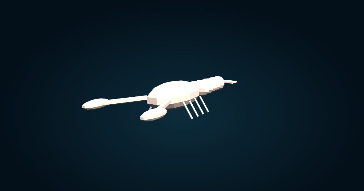 3D model: Blind lobster (Family Polychelidae), in the game Cachalot