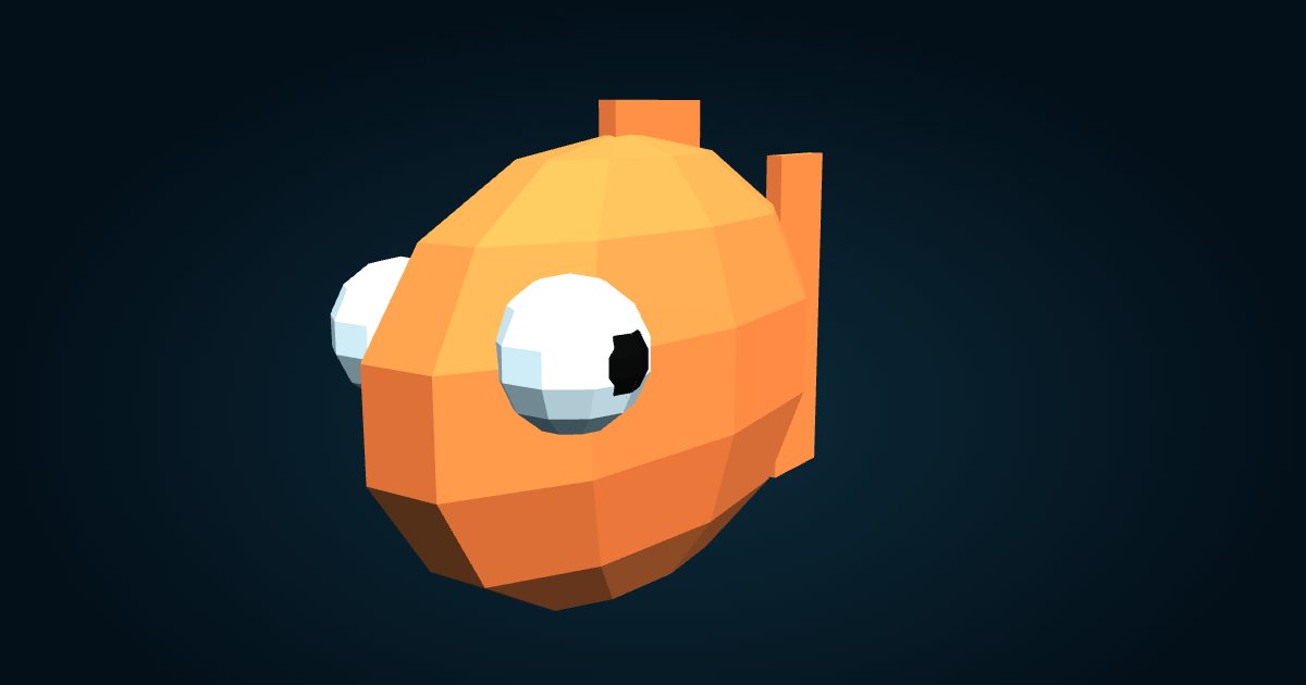 Modèle 3D : Hoplostète orange (Hoplostethus atlanticus), dans le jeu Cachalot