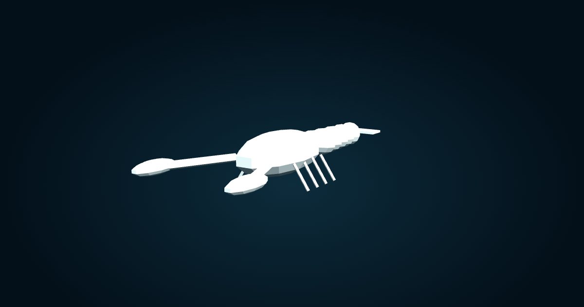 Modelo 3D: Cangrejo yeti (Kiwa hirsuta), en el juego Cachalot