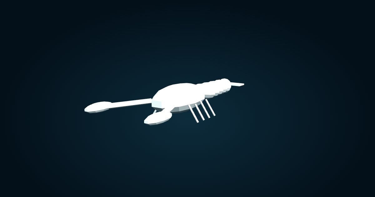 Modèle 3D : Crabe yéti de l’Austral (Kiwa tyleri), dans le jeu Cachalot
