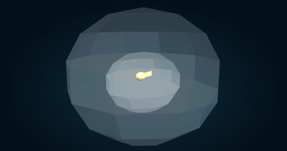 Modèle 3D : Larvacé géant (Bathochordaeus sp.), dans le jeu Cachalot