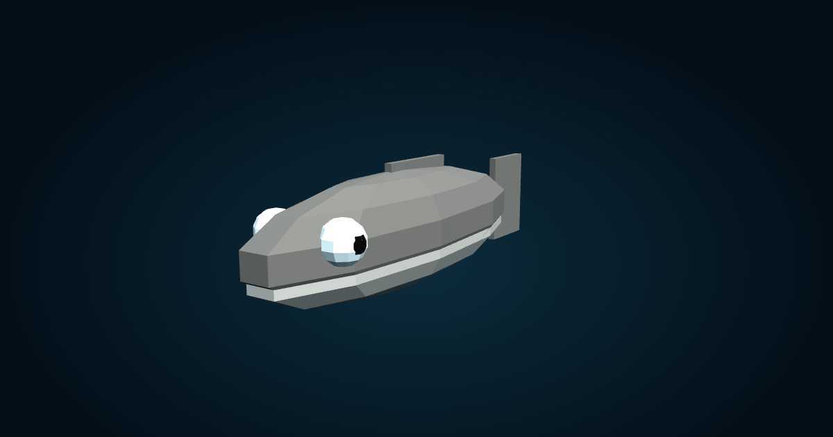 3D model: Patagonian toothfish (Dissostichus eleginoides), in the game Cachalot