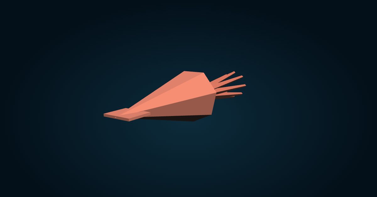 3D model: Grimaldi scaled squid (Lepidoteuthis grimaldii), in the game Cachalot