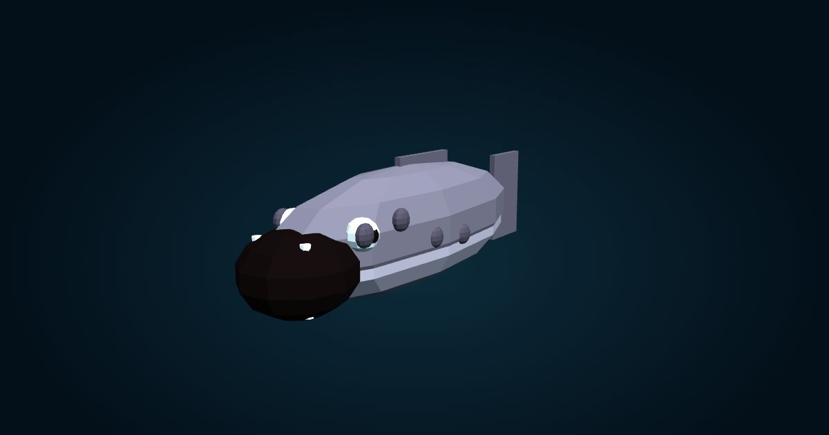 3D model: Northern wolffish (Anarhichas denticulatus), in the game Cachalot