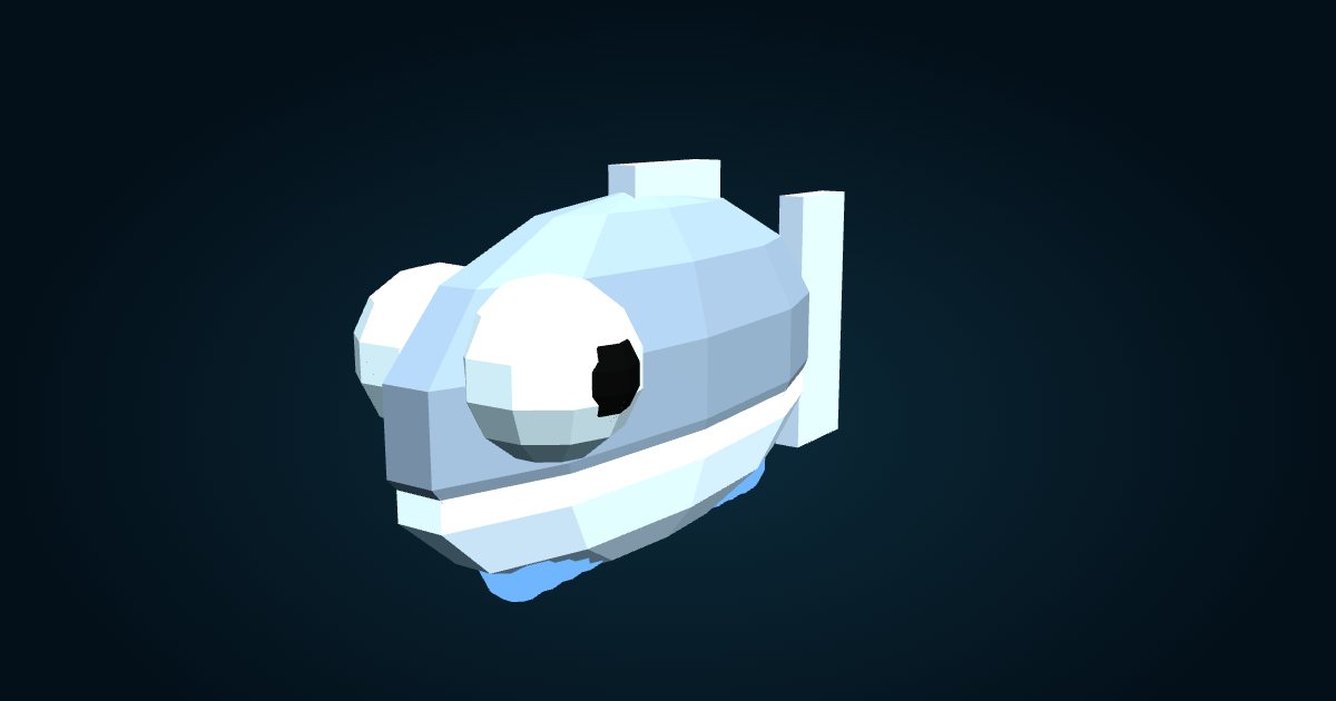 Modèle 3D : Poisson-perle de Müller (Maurolicus muelleri), dans le jeu Cachalot
