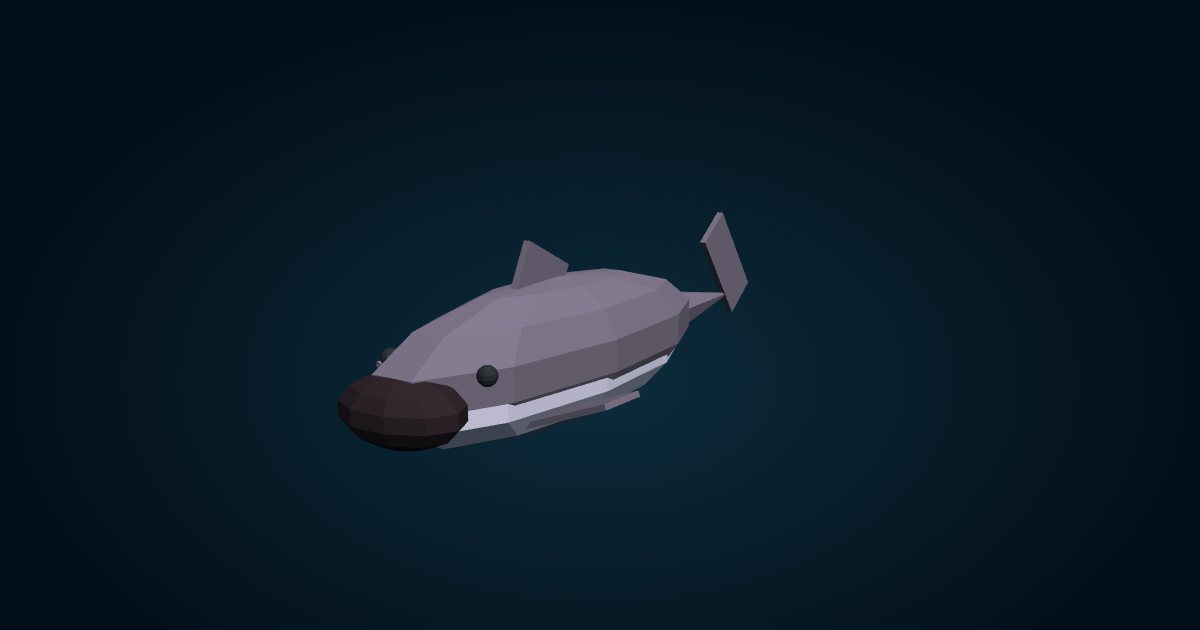 Modèle 3D : Requin grande gueule (Megachasma pelagios), dans le jeu Cachalot