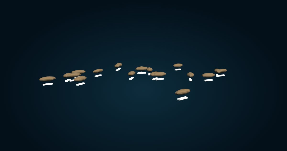 3D model: Methane mussel (Gigantidas childressi (formerly Bathymodiolus childressi)), in the game Cachalot
