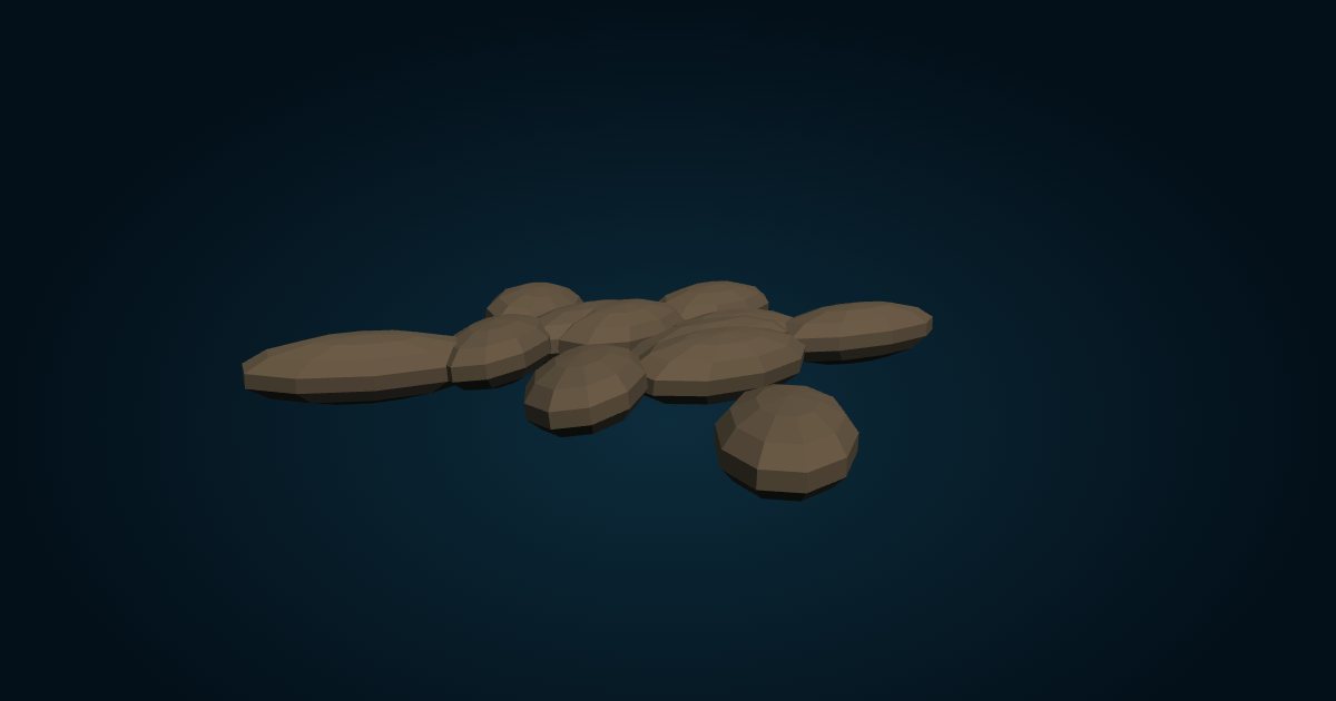 Modèle 3D : Moule des sources des Açores (Bathymodiolus azoricus), dans le jeu Cachalot
