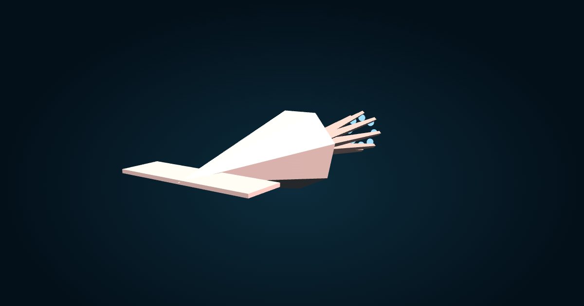 Modelo 3D: Calamar de brazos luminosos (Octopoteuthis deletron), en el juego Cachalot