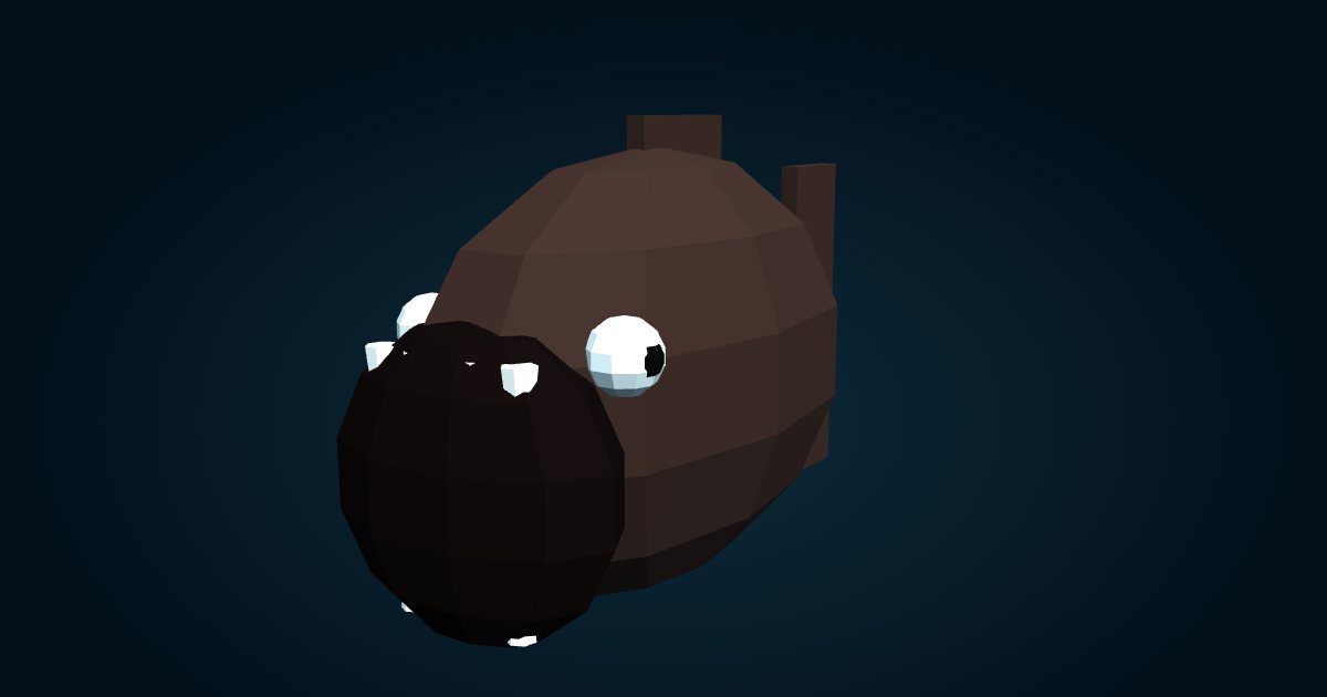 Modèle 3D : Poisson-ogre (Anoplogaster cornuta), dans le jeu Cachalot