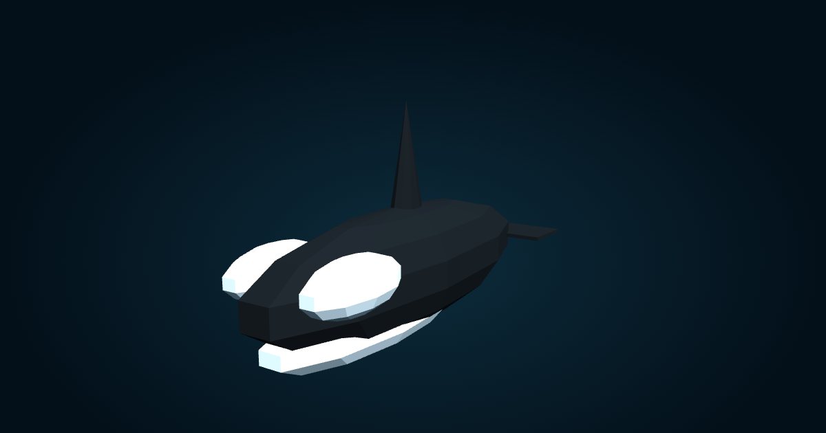 Modèle 3D : Orque (Orcinus orca), dans le jeu Cachalot