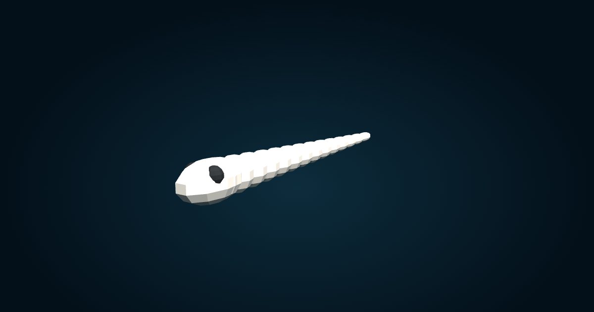 3D model: Atlantic vent eelpout (Pachycara thermophilum), in the game Cachalot