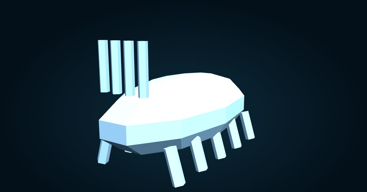 Modelo 3D: Holoturia azul del monte Coral (Pannychia taylorae), en el juego Cachalot
