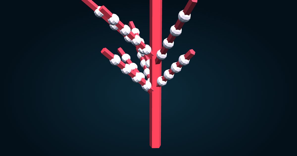 Modèle 3D : Corail chewing-gum (Paragorgia arborea), dans le jeu Cachalot