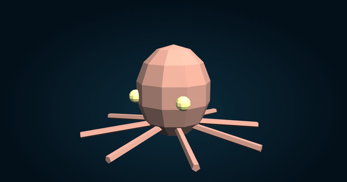 Modelo 3D: Pulpo de Turquet (Pareledone turqueti), en el juego Cachalot
