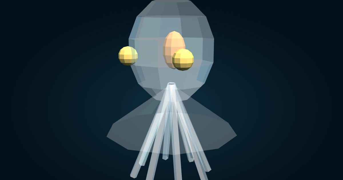 3D model: Glass octopus (Vitreledonella richardi), in the game Cachalot