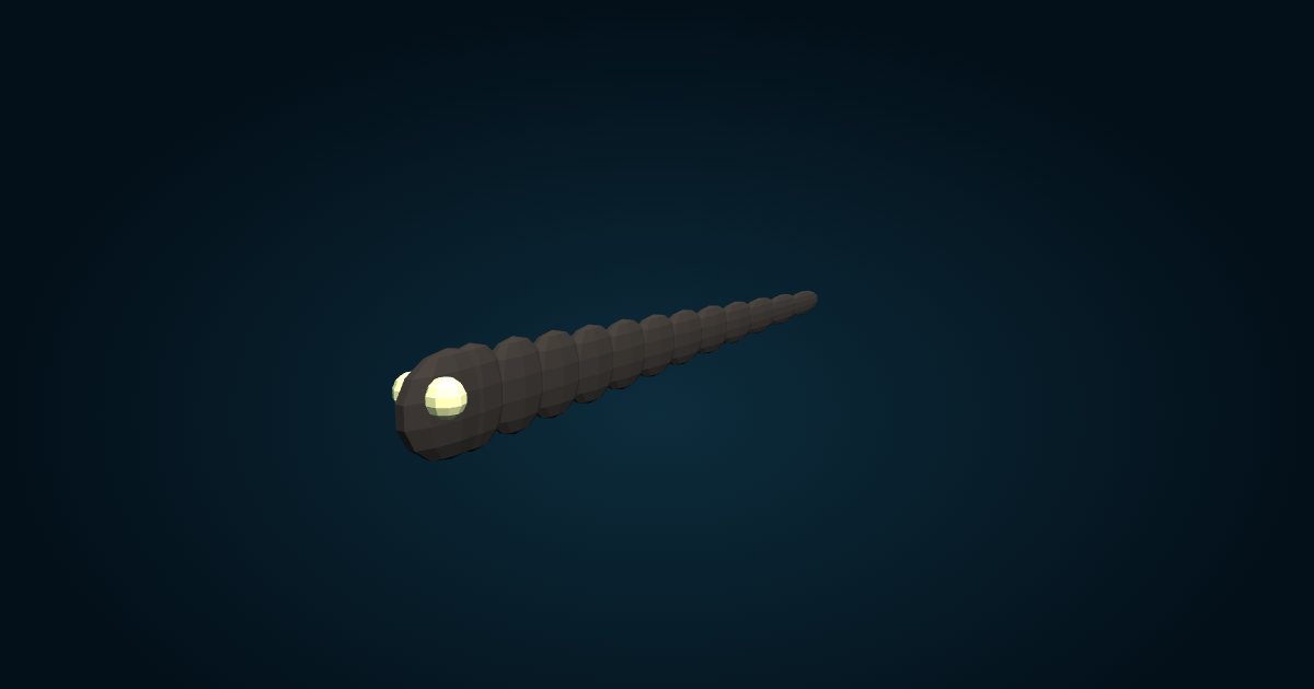 Modelo 3D: Sable negro (Aphanopus carbo), en el juego Cachalot