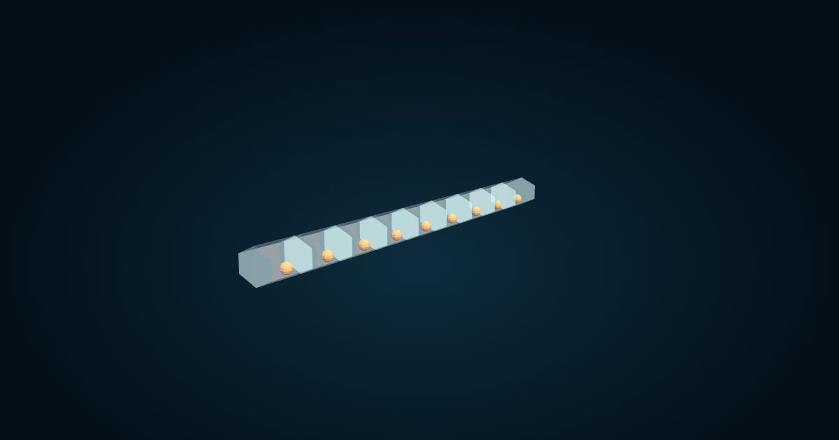 Modelo 3D: Salpa (Familia Salpidae), en el juego Cachalot