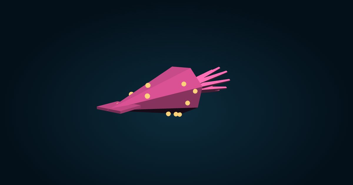 3D model: Purpleback flying squid (Sthenoteuthis oualaniensis), in the game Cachalot