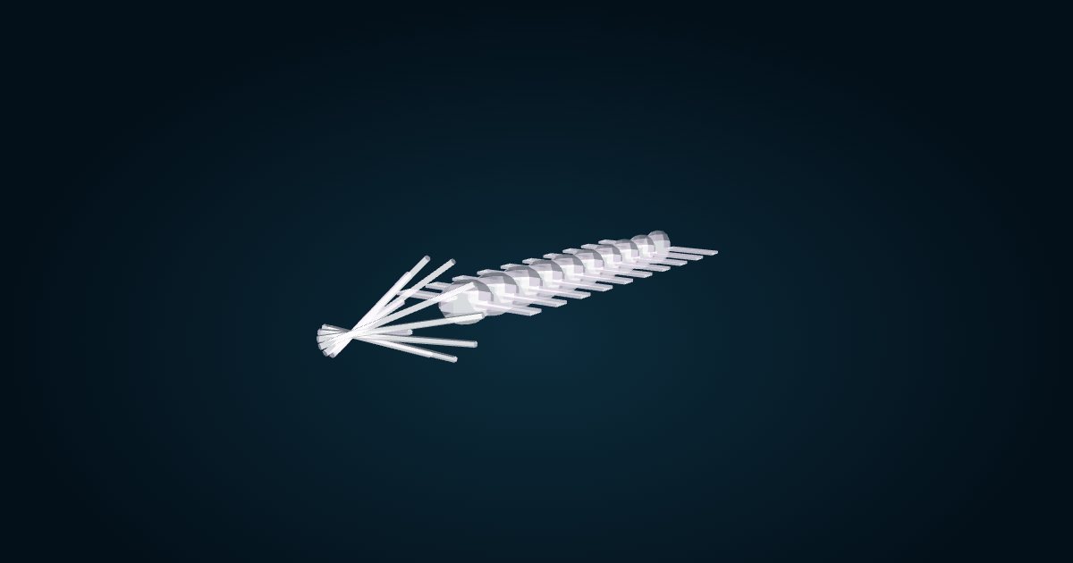 Modèle 3D : Ver-calmar (Teuthidodrilus samae), dans le jeu Cachalot