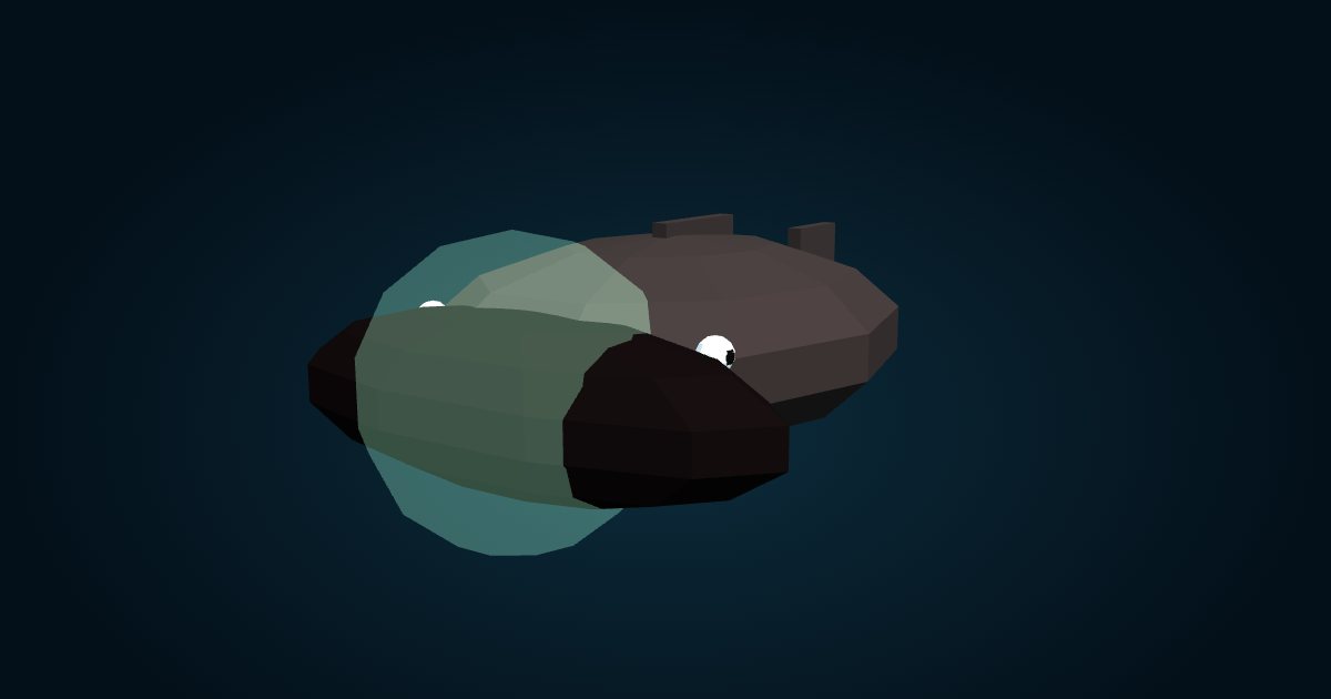 3D model: Wolftrap anglerfish (Thaumatichthys sp.), in the game Cachalot