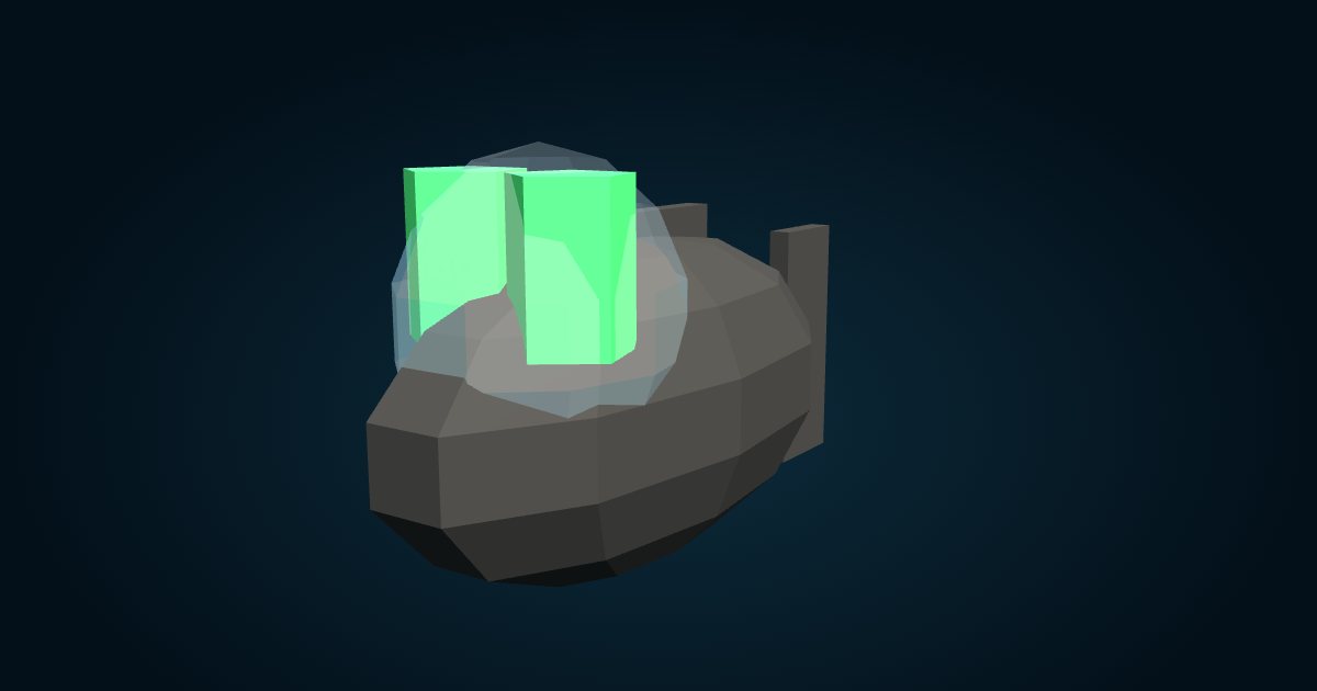 3D model: Barreleye (Macropinna microstoma), in the game Cachalot