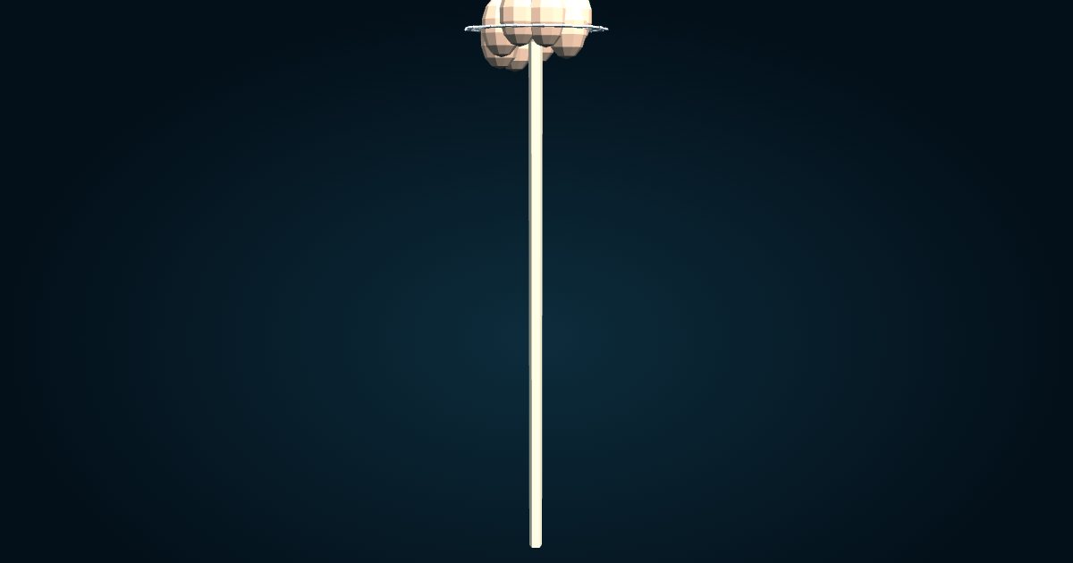 Modèle 3D : Pennatule abyssale (Umbellula sp.), dans le jeu Cachalot