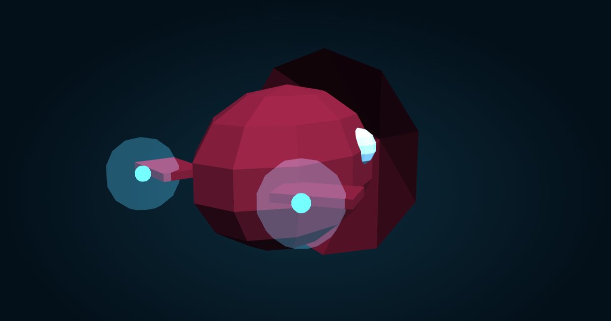 Modelo 3D: Calamar vampiro (Vampyroteuthis infernalis), en el juego Cachalot