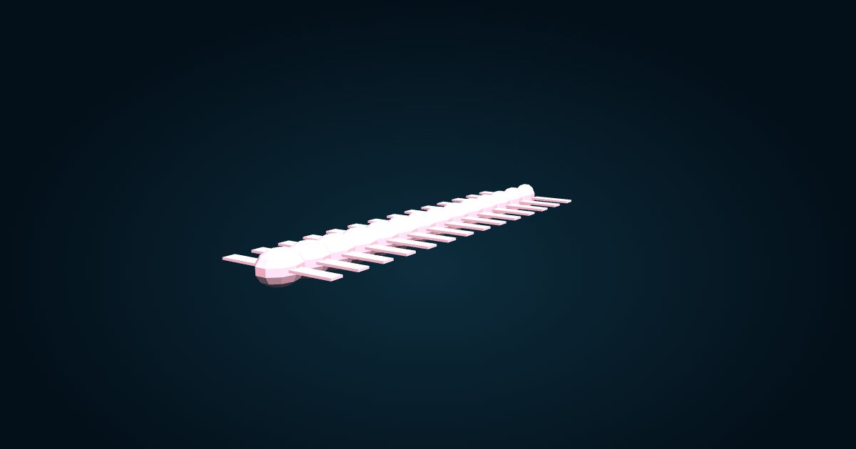 3D model: Methane ice worm (Sirsoe methanicola (formerly Hesiocaeca methanicola)), in the game Cachalot