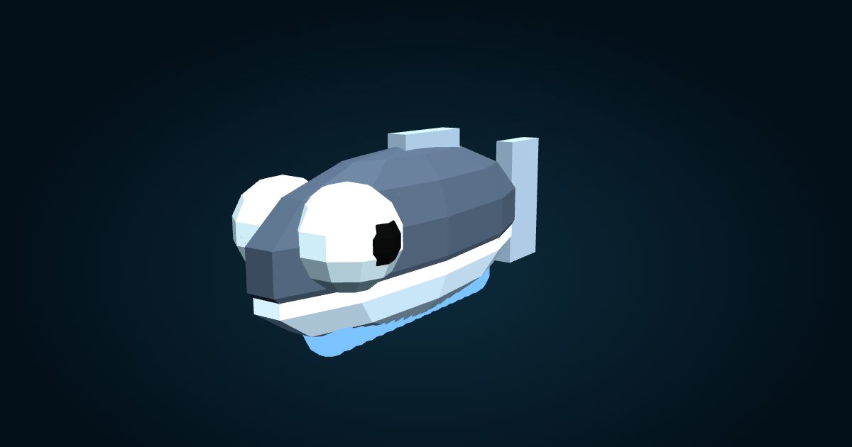 3D model: Oceanic lightfish (Vinciguerria nimbaria), in the game Cachalot